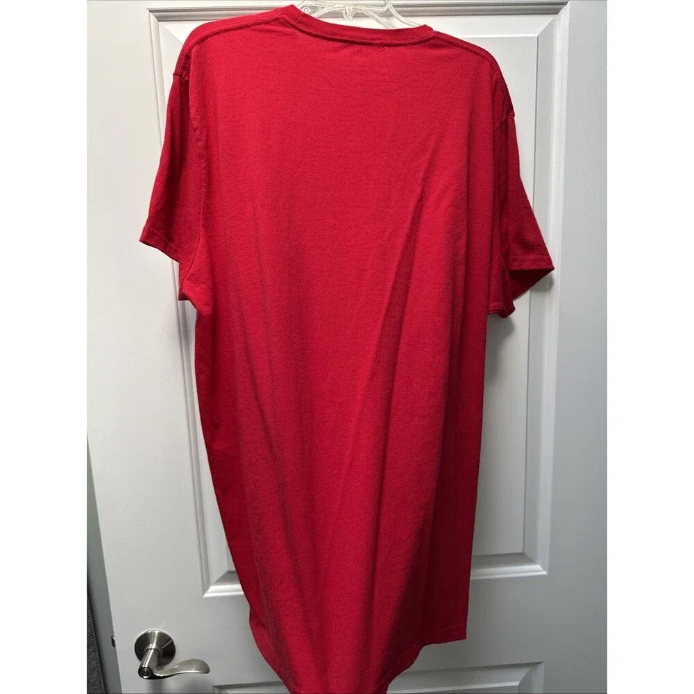 Christmas Santa T-Shirt Men’s 3XL Don't Stop‎ Believing Red Holiday Time Journey